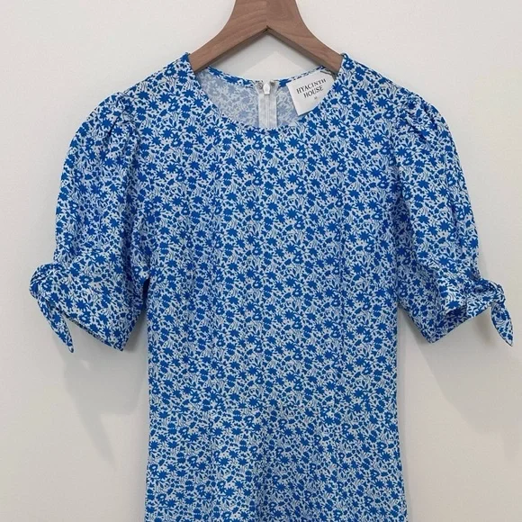 hyacinth house blue floral dress Tuckernuck Hyacinth House Thea Mini Dress  Fashion of Seasons Past